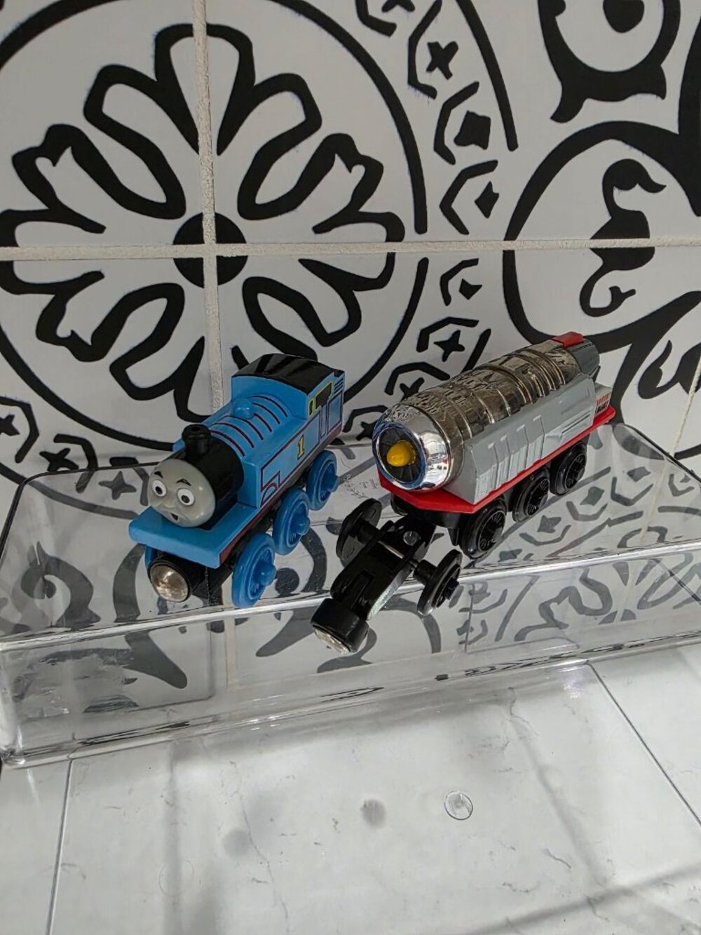 Thomas Tank Engine Wooden Railway Train Wood Jet Engine with Surprised Face